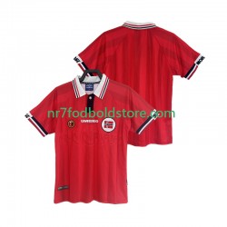 Norge Trøje Retro Mænd Hjemmebane Fodboldsæt 1998 Kortærmet