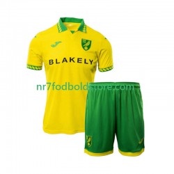 Norwich City Trøje Børn Hjemmebane Fodboldsæt 2025-2026 Kortærmet