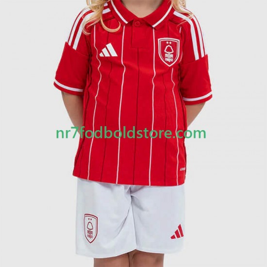 Nottingham Forest Trøje Børn Hjemmebane Fodboldsæt 2025-2026 Kortærmet