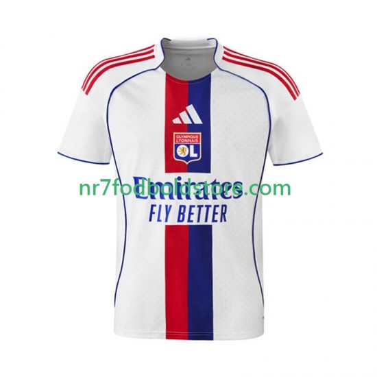 Olympique Lyon Trøje Mænd Hjemmebane Fodboldsæt 2025-2026 Kortærmet