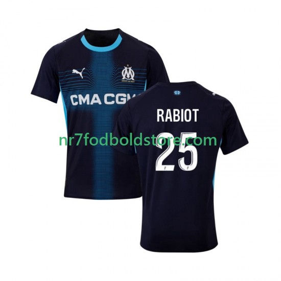 Olympique de Marseille Trøje Adrien Rabiot 25 Mænd Udebane Fodboldsæt 2025-2026 Kortærmet