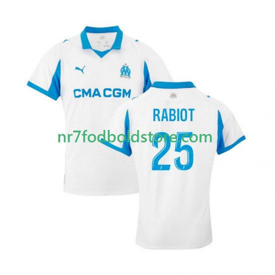 Olympique de Marseille Trøje Adrien Rabiot 25 Mænd Hjemmebane Fodboldsæt 2025-2026 Kortærmet