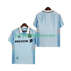 Olympique de Marseille Trøje Retro Mænd Udebane Fodboldsæt 1998 1999 Kortærmet
