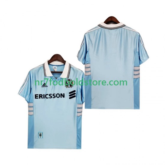 Olympique de Marseille Trøje Retro Mænd Udebane Fodboldsæt 1998 1999 Kortærmet