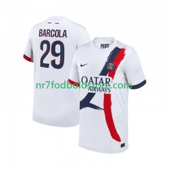 Paris Saint-Germain Trøje Bradley Barcola 29 Mænd Udebane Fodboldsæt 2025-2026 Kortærmet