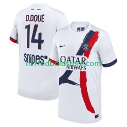 Paris Saint-Germain Trøje Desire Doue 14 Mænd Udebane Fodboldsæt 2025-2026 Kortærmet