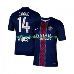 Paris Saint-Germain Trøje Desire Doue 14 Mænd Hjemmebane Fodboldsæt 2025-2026 Kortærmet