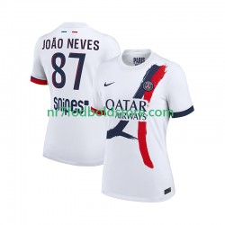 Paris Saint-Germain Trøje Joao Neves 87 Mænd Udebane Fodboldsæt 2025-2026 Kortærmet