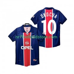 Paris Saint-Germain Trøje OKOCHA 10 Retro Mænd Hjemmebane Fodboldsæt 1998 1999 Kortærmet