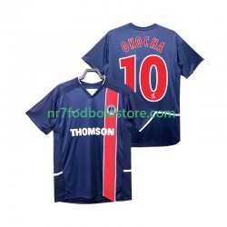 Paris Saint-Germain Trøje OKOCHA 10 2003 Retro Mænd Hjemmebane Fodboldsæt 2002 Kortærmet