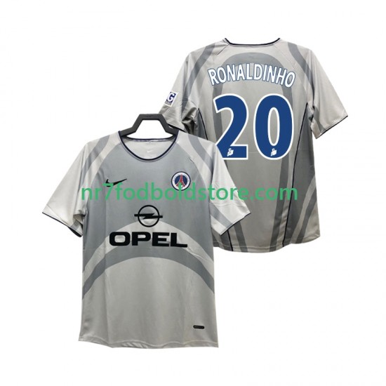 Paris Saint-Germain Trøje RONALDINHO 20 2001 Retro Mænd Udebane Fodboldsæt 2002 Kortærmet