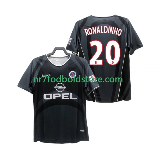 Paris Saint-Germain Trøje RONALDINHO 20 2001 Retro Mænd 3. Valg Fodboldsæt 2002 Kortærmet