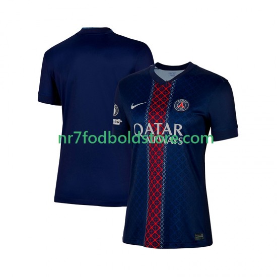 Paris Saint-Germain Trøje Dame Hjemmebane Fodboldsæt 2025-2026 Kortærmet