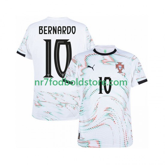Portugal Trøje Bernardo Silva 10 Mænd Udebane Fodboldsæt 2025-2026 Kortærmet