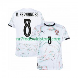 Portugal Trøje Bruno Fernandes 8 Mænd Udebane Fodboldsæt 2025-2026 Kortærmet
