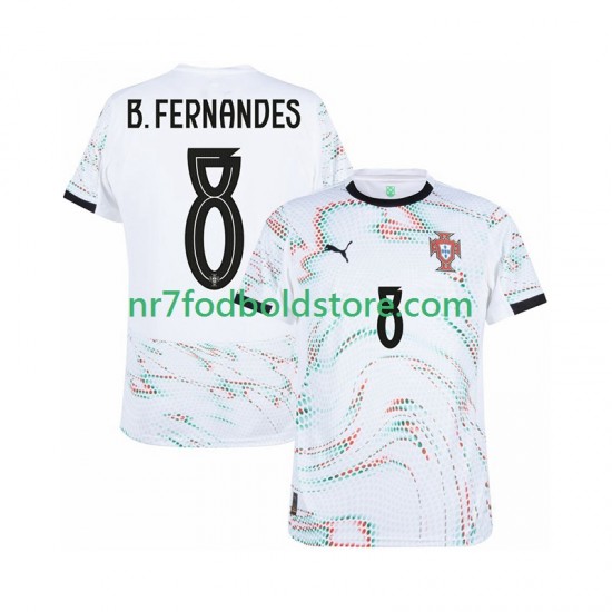 Portugal Trøje Bruno Fernandes 8 Mænd Udebane Fodboldsæt 2025-2026 Kortærmet