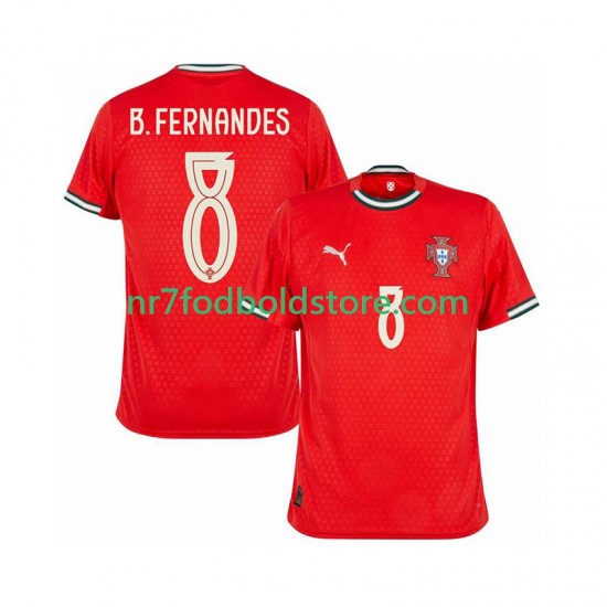 Portugal Trøje Bruno Fernandes 8 Mænd Hjemmebane Fodboldsæt 2025-2026 Kortærmet