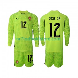 Portugal Trøje Jose Sa 12 Målmand Børn Hjemmebane Fodboldsæt 2025 Langærmet