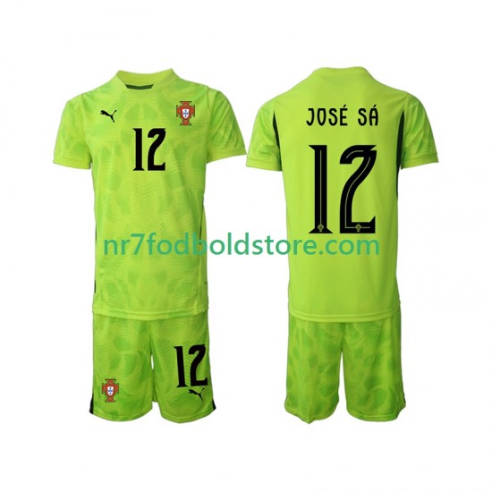 Portugal Trøje Jose Sa 12 Målmand Børn Hjemmebane Fodboldsæt 2025 Kortærmet