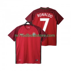 Portugal Trøje RONALDO 7 2016 Retro Mænd Hjemmebane Fodboldsæt Kortærmet
