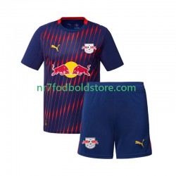 RB Leipzig Trøje Børn Udebane Fodboldsæt 2025-2026 Kortærmet