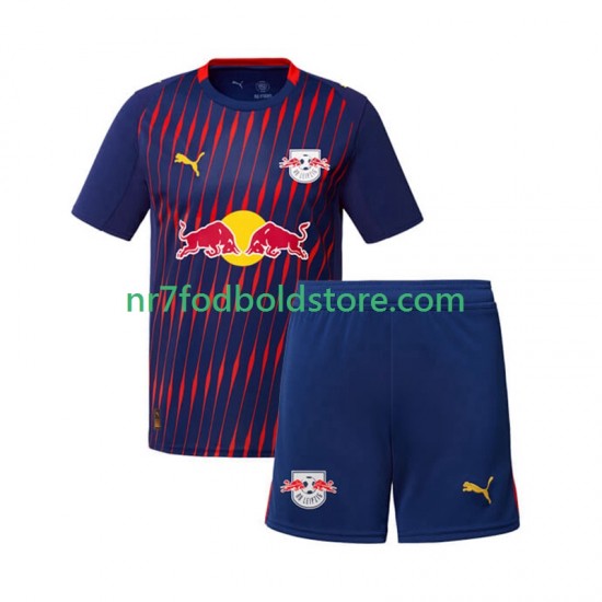 RB Leipzig Trøje Børn Udebane Fodboldsæt 2025-2026 Kortærmet
