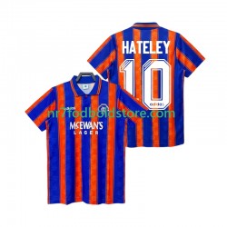 Rangers Trøje HATELEY 10 1993 Retro Mænd Udebane Fodboldsæt 1994 Kortærmet