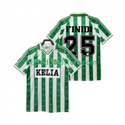 Real Betis Trøje FINIDI 25 1995 1996 Retro Mænd Hjemmebane Fodboldsæt Kortærmet