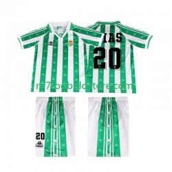 Real Betis Trøje Tomas Olias 20 1996 1997 Retro Børn Hjemmebane Fodboldsæt Kortærmet