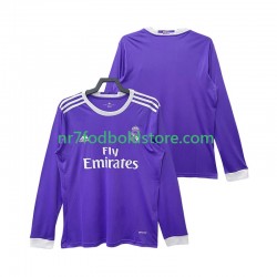 Real Madrid Trøje 2016 2017 Retro Mænd Udebane Fodboldsæt Langærmet