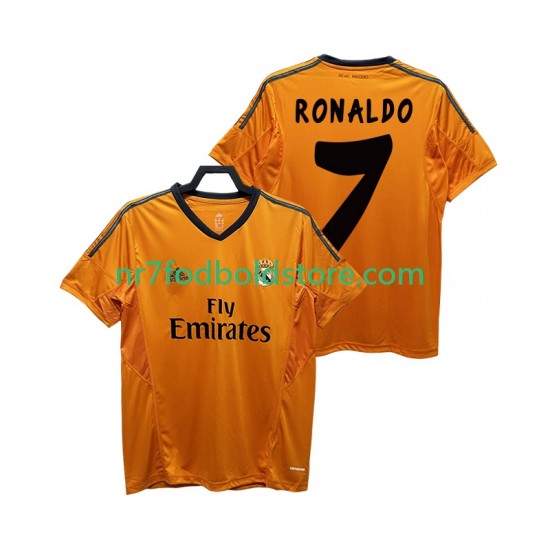 Real Madrid Trøje CRISTIANO RONALDO 7 2013 2014 Retro Mænd 3. Valg Fodboldsæt Kortærmet