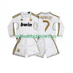 Real Madrid Trøje Cristiano Ronaldo 7 2012 Retro Børn Hjemmebane Fodboldsæt 2011 Langærmet