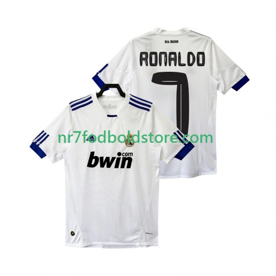 Real Madrid Trøje Cristiano Ronaldo 7 Retro Mænd Hjemmebane Fodboldsæt 2011 2010 Kortærmet