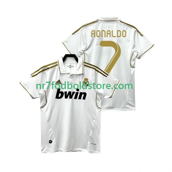 Real Madrid Trøje Cristiano Ronaldo 7 2012 Retro Mænd Hjemmebane Fodboldsæt 2011 Kortærmet