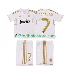 Real Madrid Trøje Cristiano Ronaldo 7 2012 Retro Børn Hjemmebane Fodboldsæt 2011 Kortærmet