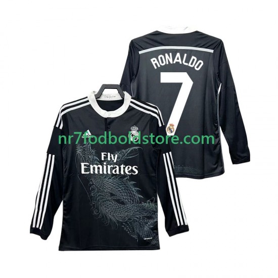 Real Madrid Trøje Cristiano Ronaldo 7 2014 2015 Retro Mænd 3. Valg Fodboldsæt Langærmet