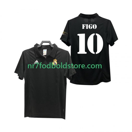 Real Madrid Trøje FIGO 10 2003 Retro Mænd Udebane Fodboldsæt 2002 Kortærmet