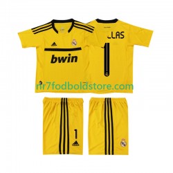 Real Madrid Trøje CASILLAS 1 2012 Målmand Retro Børn Hjemmebane Fodboldsæt 2011 Kortærmet