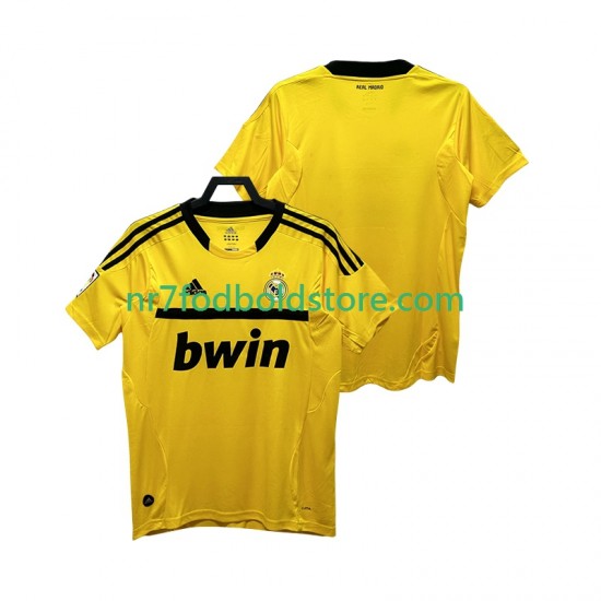 Real Madrid Trøje 2012 Målmand Retro Mænd Hjemmebane Fodboldsæt 2011 Kortærmet