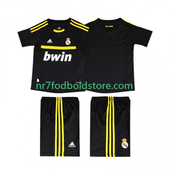 Real Madrid Trøje -2012 Målmand Retro Børn Hjemmebane Fodboldsæt 2011 Kortærmet