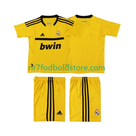Real Madrid Trøje 2012 Målmand Retro Børn Hjemmebane Fodboldsæt 2011 Kortærmet