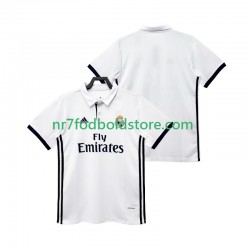 Real Madrid Trøje 2017 2018 Retro Mænd Hjemmebane Fodboldsæt Kortærmet