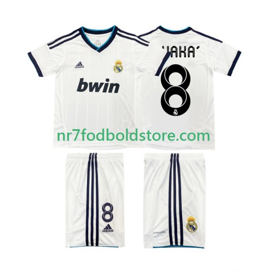 Real Madrid Trøje KAKA 8 2012 2013 Retro Børn Hjemmebane Fodboldsæt Kortærmet