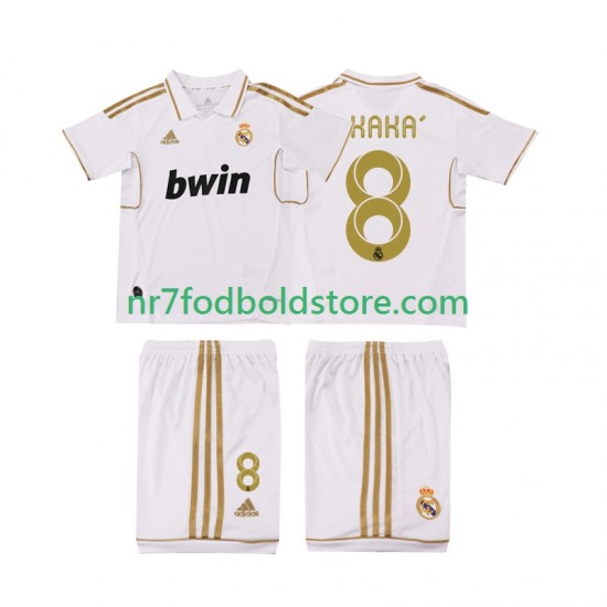 Real Madrid Trøje KAKA 8 2012 Retro Børn Hjemmebane Fodboldsæt 2011 Kortærmet
