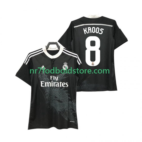 Real Madrid Trøje KROOS 8 2014 2015 Retro Mænd Udebane Fodboldsæt Kortærmet