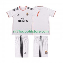 Real Madrid Trøje 2013 2014 Retro Børn Hjemmebane Fodboldsæt Kortærmet