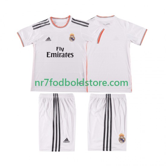 Real Madrid Trøje 2013 2014 Retro Børn Hjemmebane Fodboldsæt Kortærmet