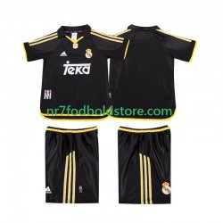 Real Madrid Trøje 2001 Retro Børn Udebane Fodboldsæt 1999 Kortærmet