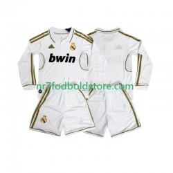 Real Madrid Trøje 2012 Retro Børn Hjemmebane Fodboldsæt 2011 Langærmet