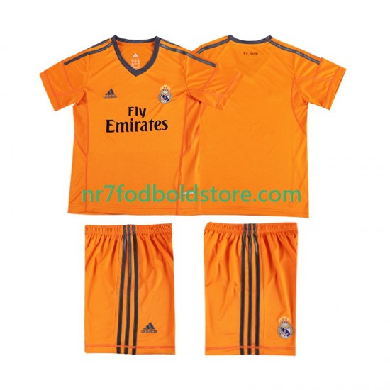 Real Madrid Trøje 2013 2014 Retro Børn 3. Valg Fodboldsæt Kortærmet